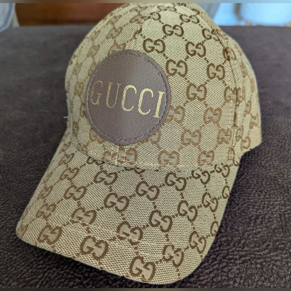 Gucci Brown Monogram Baseball Cap